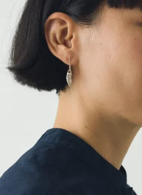 Alba Silver Cardamom Pod Earrings