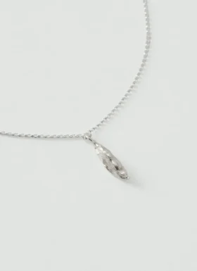 Alba Silver Cardamom Pod Necklace