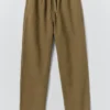 Alfie Garment Dyed Herringbone Pants