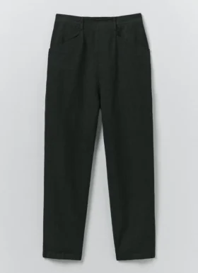 Alix Micro Houndstooth Cotton Linen Pants