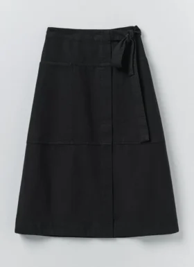 Apron Wrap Cotton Canvas Skirt