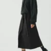 Apron Wrap Cotton Canvas Skirt