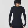 Aster High Neck Wool Lyocell Tee