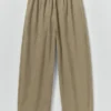 Barrel Leg Organic Cord Pants