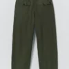 Bill Cotton Canvas Wide Leg Pants