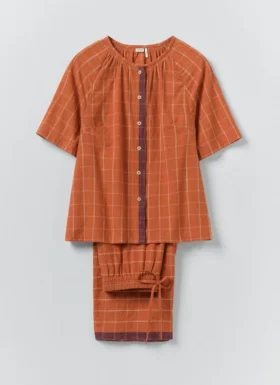 Bistrot Check Cotton Pajamas