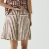 Block Print Sorbet Stripe Shorts