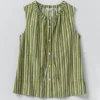 Block Print Sorbet Stripe Top