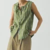 Block Print Sorbet Stripe Top