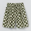 Block Print Warp Check Shorts