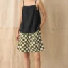 Block Print Warp Check Shorts