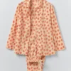 Bloom Print Cotton Pajamas