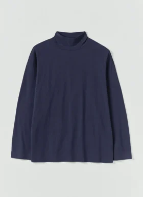 Brushed Cotton High Neck Lounge Top