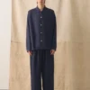 Garment Dyed Linen Drawstring Pants