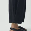 Carys Cotton Linen Canvas Wide Leg Pants