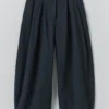 Carys Micro Houndstooth Wide Leg Pants