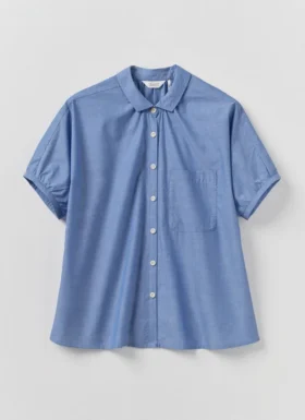Cecily Gathered Cotton Shirt