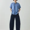 Cecily Gathered Cotton Shirt