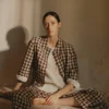 Gingham Linen Cotton Patch Pocket Pants