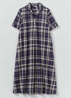check linen cotton swing dress 1 280x385 - Check Linen Cotton Swing Dress