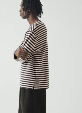 Chef Stripe Long Sleeve Cotton Tee