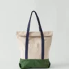 Cotton Canvas Roll Top Bag