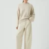 Cotton High Neck Sweater