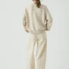 Cotton High Neck Sweater