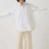 Cotton Oxford Oversized Long Shirt