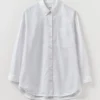 Cotton Oxford Oversized Long Shirt