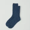 Cotton Slub Ribbed Socks