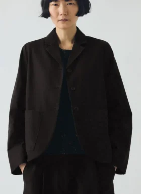 Cotton Wool Herringbone Jacket