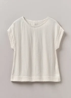Crinkle Cotton Gauze Top