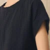 Crinkle Cotton Gauze Top