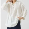 Crockery Edge Cotton Poplin Top