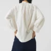 Crockery Edge Cotton Poplin Top