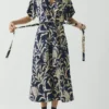 Crockery Print Dress
