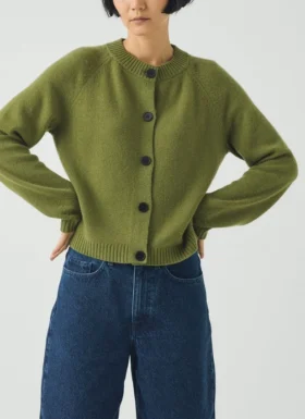 Eden Wool Cashmere Raglan Cardigan