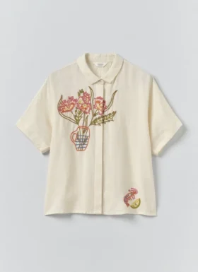 Embroidered Al Fresco Linen Shirt
