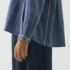 Embroidered Cotton Linen Chambray Shirt