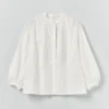 Embroidered Cotton Voile Shirt