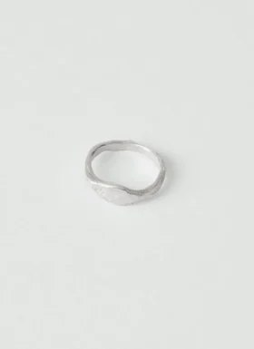 Emily Nixon Silver Stone Signet Ring