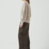 Fan Stitch Wool Cotton Sweater