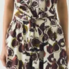 Fig Print Cotton Poplin Dress