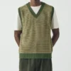 Fine Stripe Wool Cotton Tank