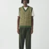 Fine Stripe Wool Cotton Tank