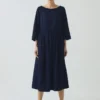 Freya Indigo Twill Dress