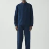 Garment Dyed Cotton Canvas Stand Collar Jacket
