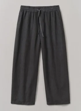Garment Dyed Linen Drawstring Pants