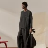 Garment Dyed Linen Drawstring Pants